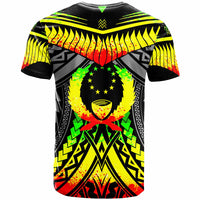 Pohnpei T Shirt Tooth Shaped Necklace Texture Reggae - Polynesian Pride