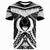 Pohnpei T Shirt Tooth Shaped Necklace Texture Unisex BlackWhite - Polynesian Pride