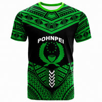 PohnpeiT Shirts Tribal Pattern Cool Style Dark Green Color Unisex Green - Polynesian Pride