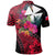 Wallis and Futuna Polo Shirt Hibiscus Red No.1 Color LT6 - Polynesian Pride