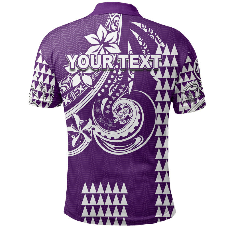 Custom Kakau Hawaiian Polynesian Polo Shirt Purple LT6 - Polynesian Pride