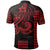 Custom Kakau Hawaiian Polynesian Polo Shirt Red LT6 - Polynesian Pride