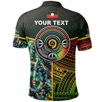 Custom Vanuatu Mix Maori and Aboriginal Polo Shirt LT6 - Polynesian Pride