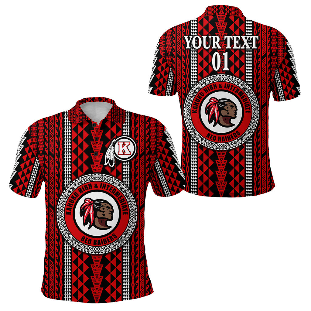 Custom Hawaii Kahuku School Polo Shirt Kahuku High School Simple Style LT8 Unisex Red - Polynesian Pride