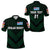 Custom Fiji Ovalau Rugby Polo Shirt Dark Green Style, Custom Text and Number LT8 Unisex Green - Polynesian Pride