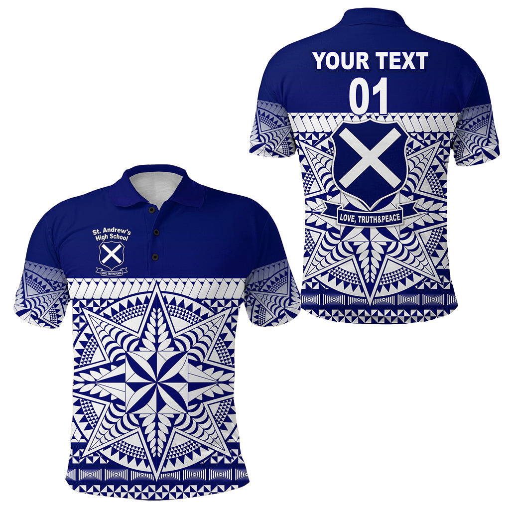 Custom St. andrews High School Polo Shirt Simplified Version LT8 - Polynesian Pride