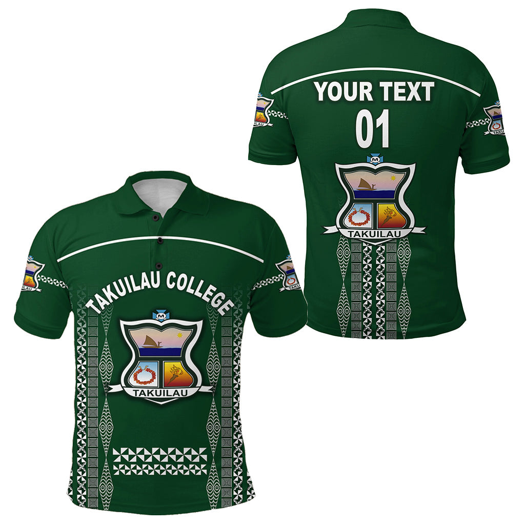 Custom Tonga Takuilau College Polo Shirt Unique Style LT8 Unisex Green - Polynesian Pride