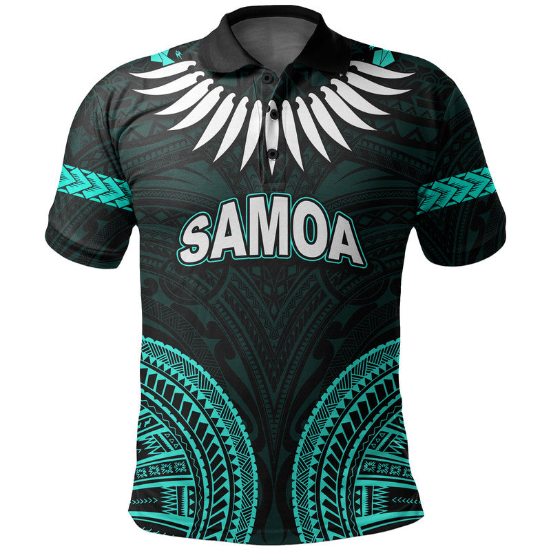 Custom Samoa Ula Nifo Tribal Polo Shirt Green Style LT6 Green - Polynesian Pride