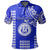 Custom Hawaii High School Moanalua Polo Shirt Mix Kakau LT6 Blue - Polynesian Pride