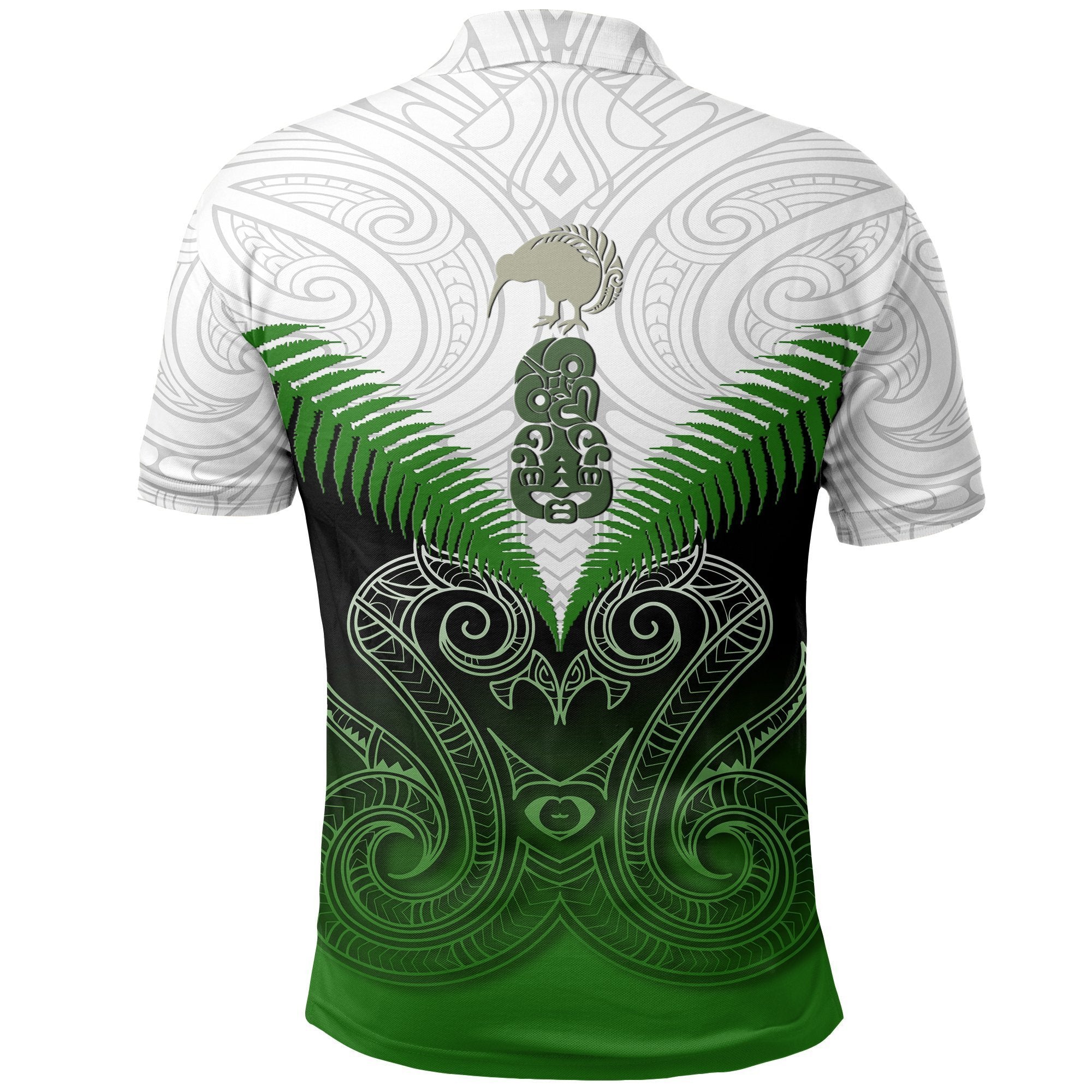 New Zealand Maori Manaia Polo Shirt - Green - Polynesian Pride