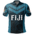 Fiji Polo Shirt Vitian Coat Of Arms Tapa Unisex BLUE - Polynesian Pride