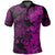 Hawaii Flowers Mix Tribal Pattern Polo Shirt LT6 Adult Purple - Polynesian Pride