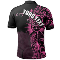 Custom Hawaiian Islands Polo Shirt Maui LT6 Pink - Polynesian Pride