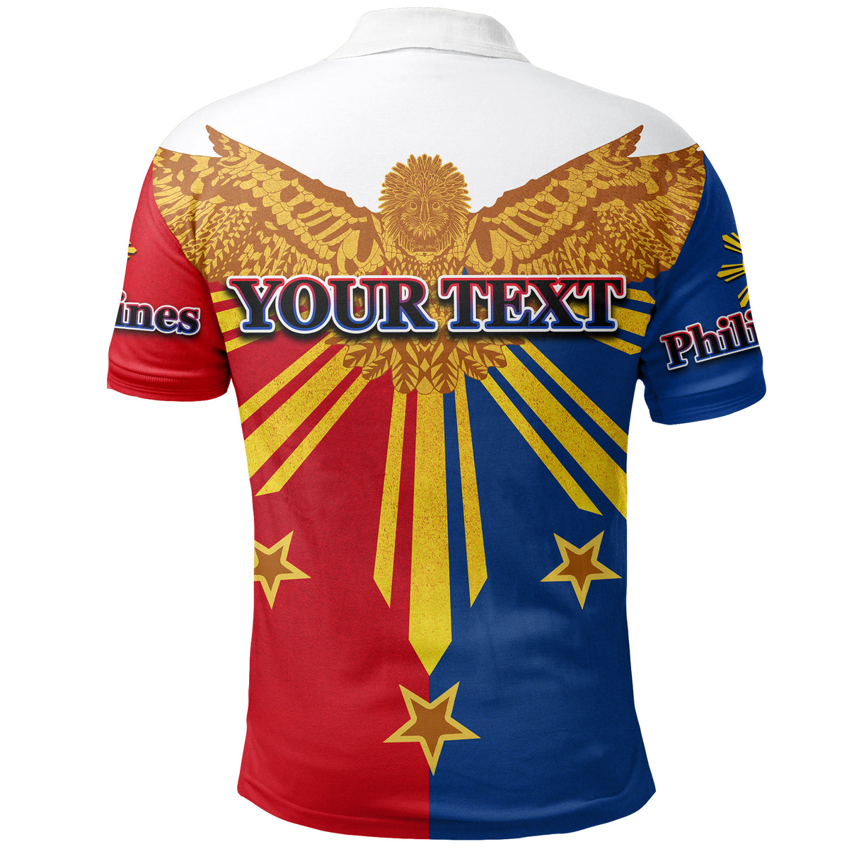 Custom Philippines Polo Shirt Eagle LT6 - Polynesian Pride