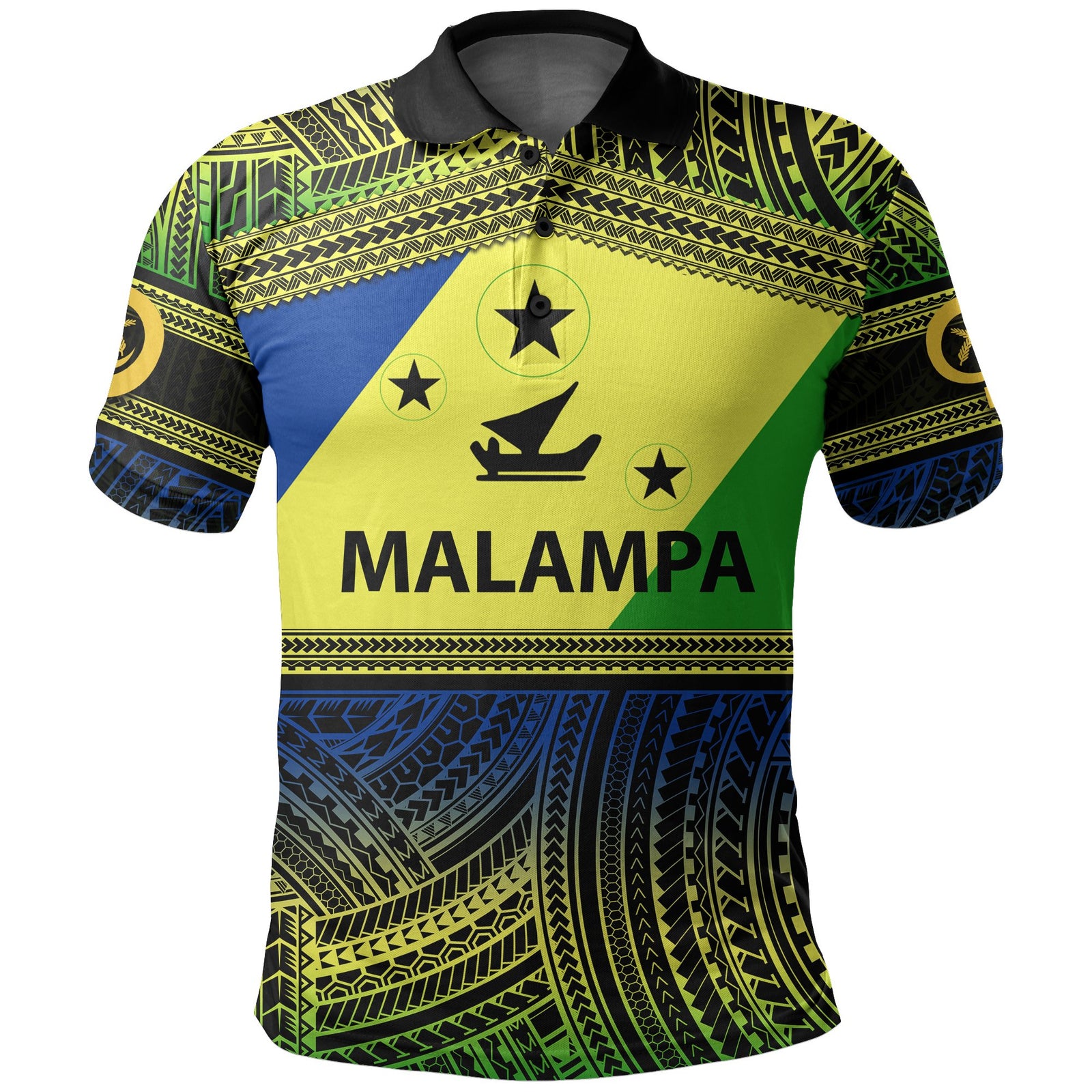 Malampa Day Polo Shirt Of Vanuatu Polynesian Patterns LT6 Unisex Yellow - Polynesian Pride