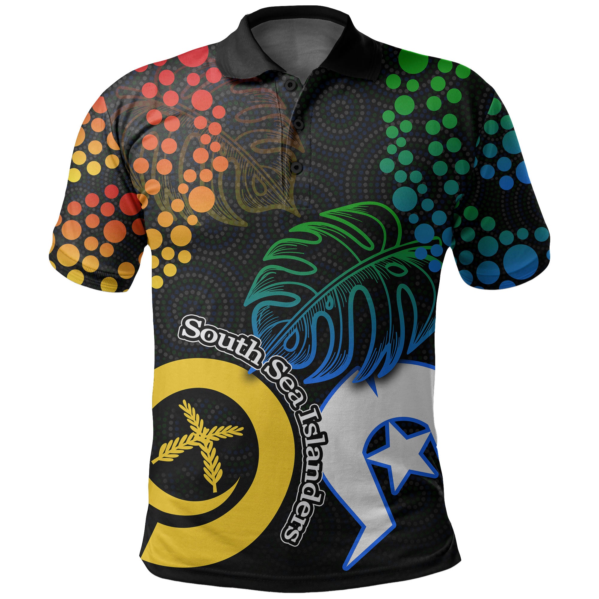 Custom South Sea Islanders Polo Shirt Torres Strait Islander LT6 Red - Polynesian Pride