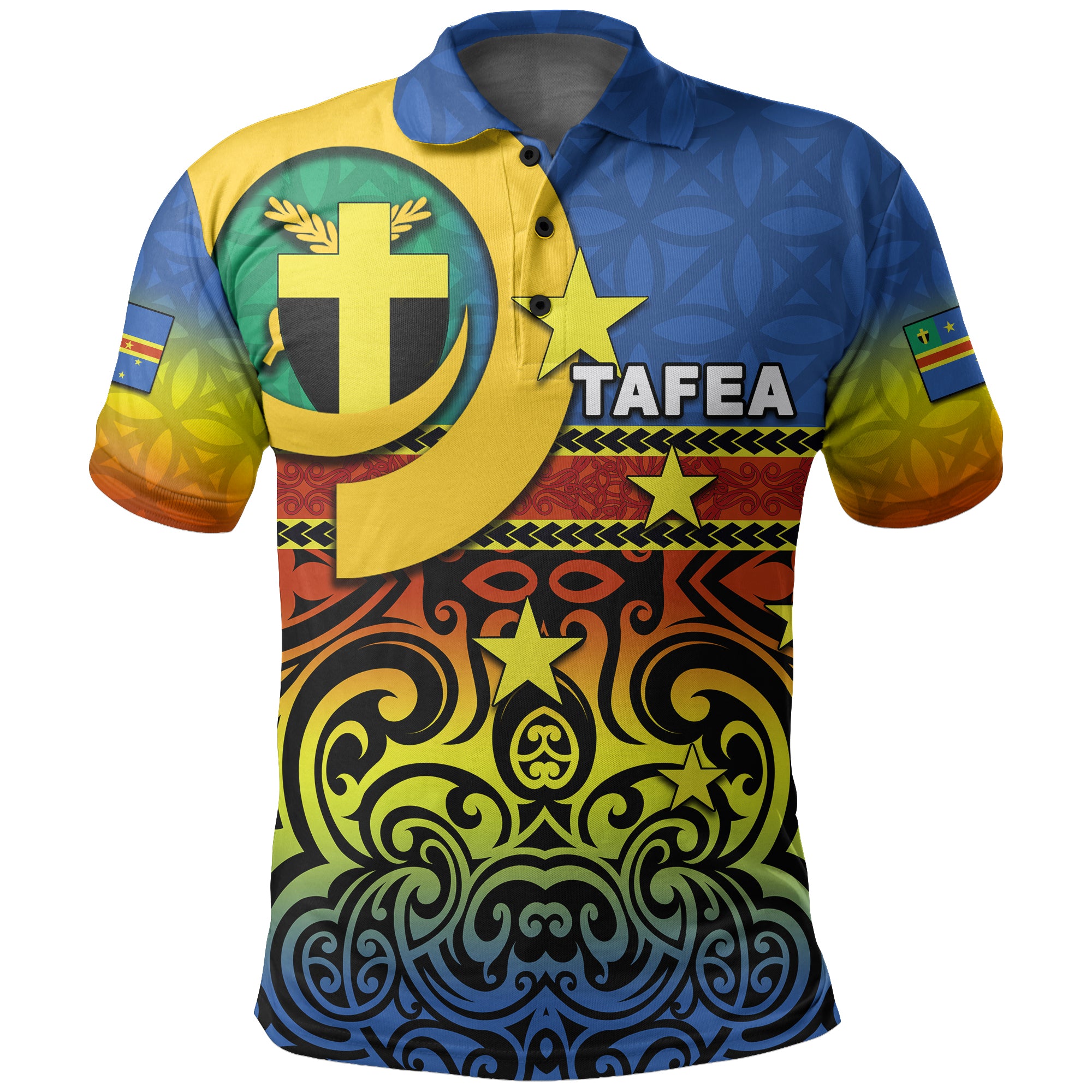 Custom Tafea Province Polo Shirt Of Vanuatu Polynesian Flag Style LT6 Unisex Yellow - Polynesian Pride