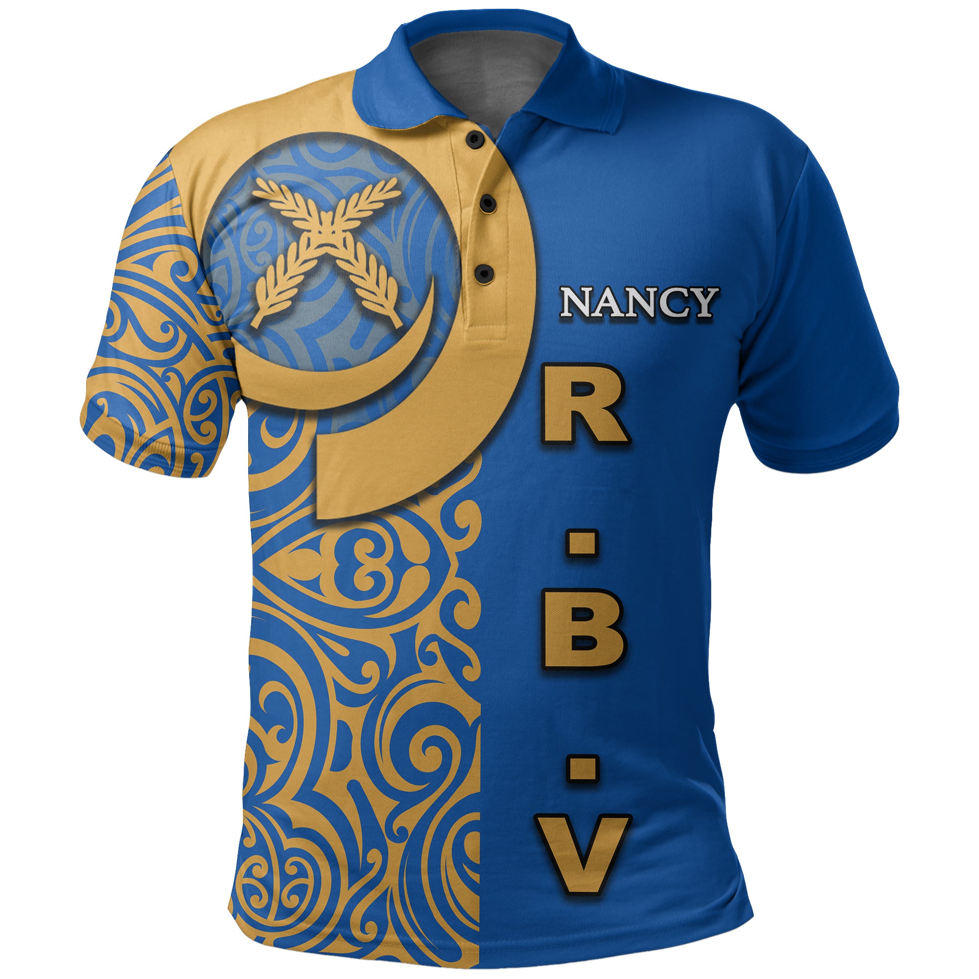 R.B.V Polo Shirt LT6 Unisex Blue - Polynesian Pride