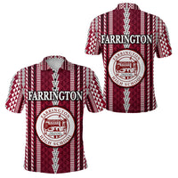 Hawaii Farrington High School Polo Shirt Simple Style LT8 Unisex Maroon - Polynesian Pride