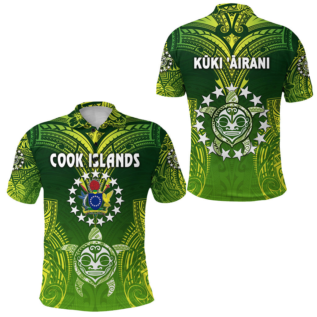 Cook Islands Polo Shirt Happy Independence Anniversary LT8 Unisex Green - Polynesian Pride