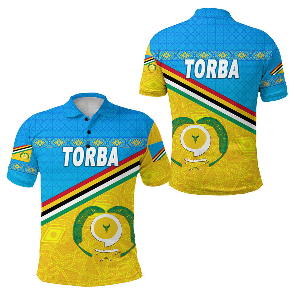 Torba Province Polo Shirt Vanuatu Pattern Unique Style LT8 Unisex Blue - Polynesian Pride