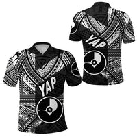 FSM Yap Polo Shirt Original Style Black LT8 Unisex Black - Polynesian Pride