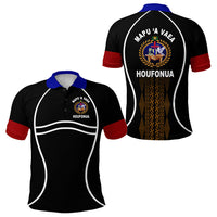 Tonga Mapu A Vaea Polo Shirt Houfonua Original Style LT8 Unisex Black - Polynesian Pride