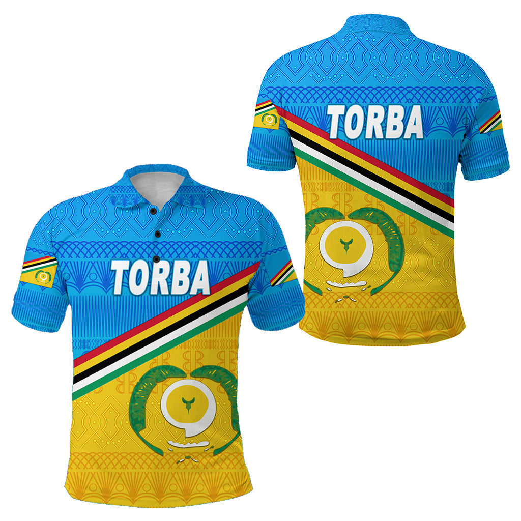 Torba Province Polo Shirt Vanuatu Pattern Traditional Style LT8 Unisex Blue - Polynesian Pride