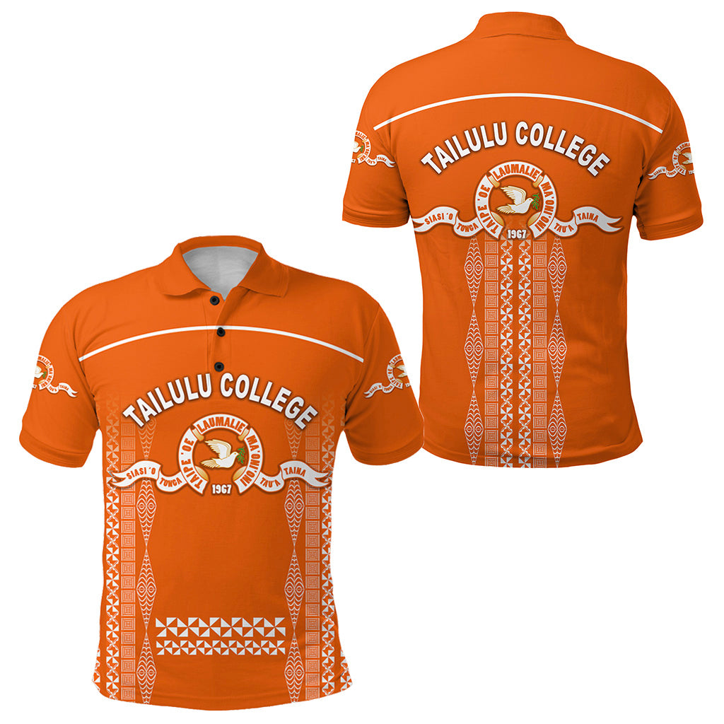 Tonga Tailulu College Polo Shirt Unique Style LT8 Unisex Orange - Polynesian Pride