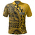 Custom Cook Islands Polo Shirt Aitutaki Polynesian Style LT6 Yellow - Polynesian Pride