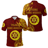 Tonga High School Polo Shirt Simple Vibes Maroon LT8 Unisex Maroon - Polynesian Pride