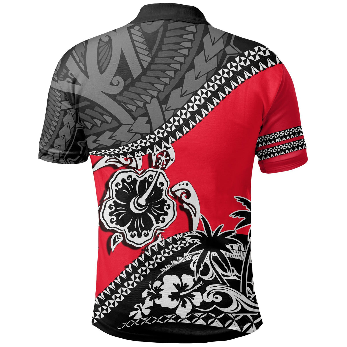 Polynesian Turtle Polo Shirt Fall In The Wave K7 - Polynesian Pride