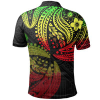 Polynesian Patterns Polo Shirt Reggae Color - Polynesian Pride