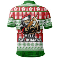 Hawaiian Santa Claus Warrior Polo Shirt Christmas LT6 - Polynesian Pride