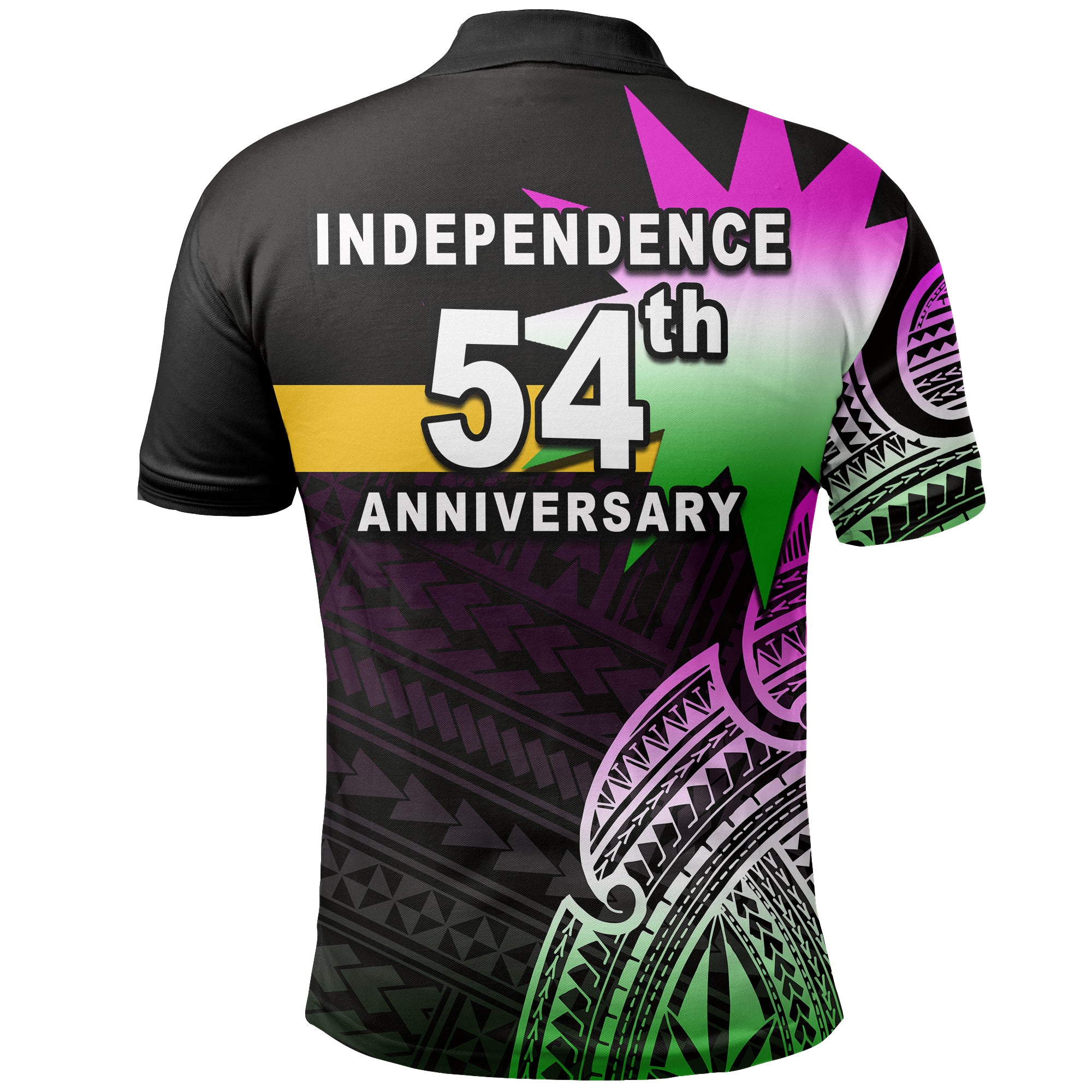 Nauru Independence Day Polo Shirt Flag In Heart No.2 LT6 Unisex Black - Polynesian Pride