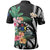 Cook Islands All Over Print Polo Shirt Coat Of Arms Polynesian With Hibiscus - Polynesian Pride