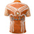 Custom Tailulu College Polo Shirt Orange Style LT6 - Polynesian Pride