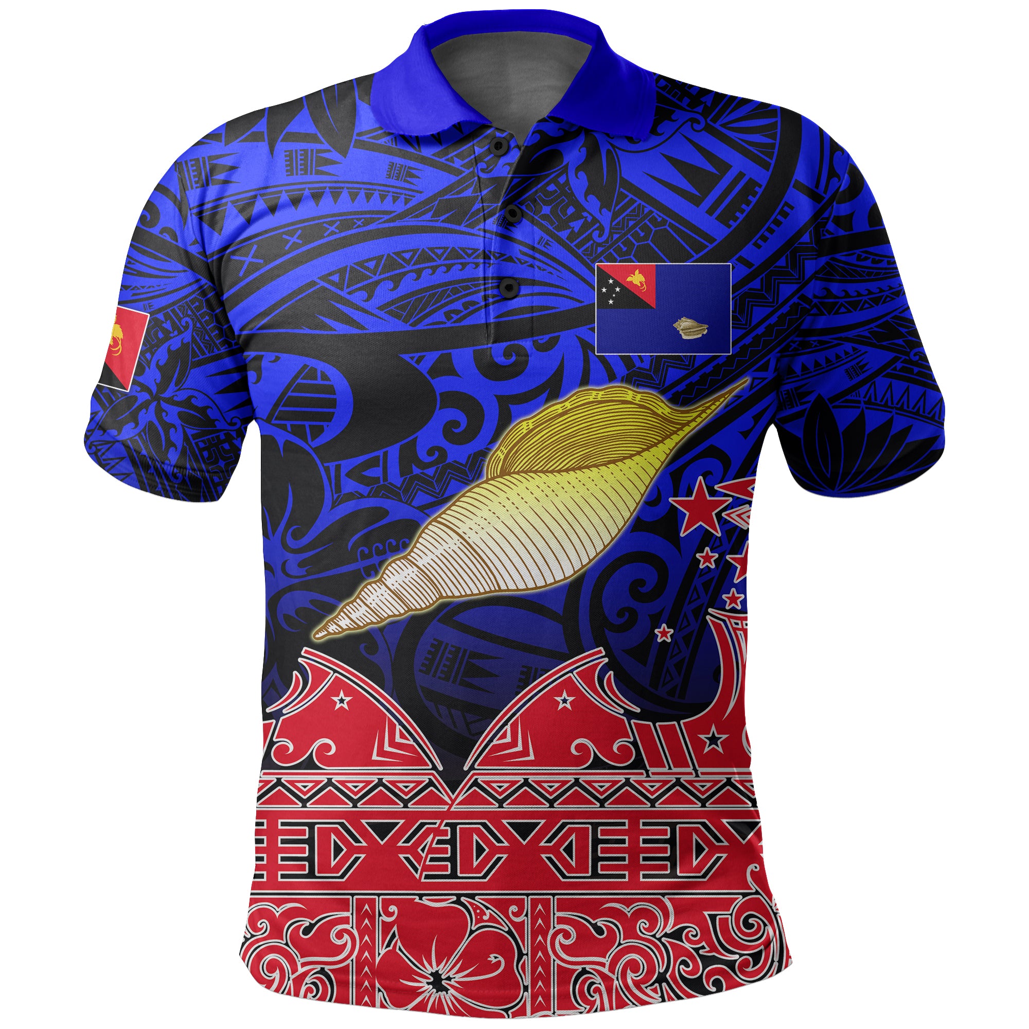 West New Britain Province Polo Shirt WEST SIDE LT6 Unisex Blue - Polynesian Pride