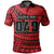 Custom Happy Fathers Day Polo Shirt Polynesian Patterns Red Style LT6 Red - Polynesian Pride