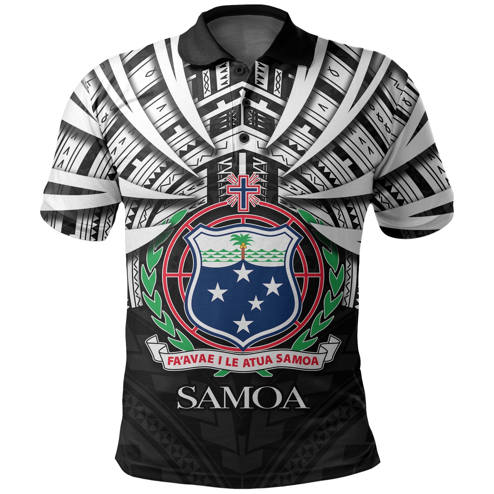 Polynesian Pride Samoa Polo Shirt Special Polynesian No.2 Unisex Black - Polynesian Pride