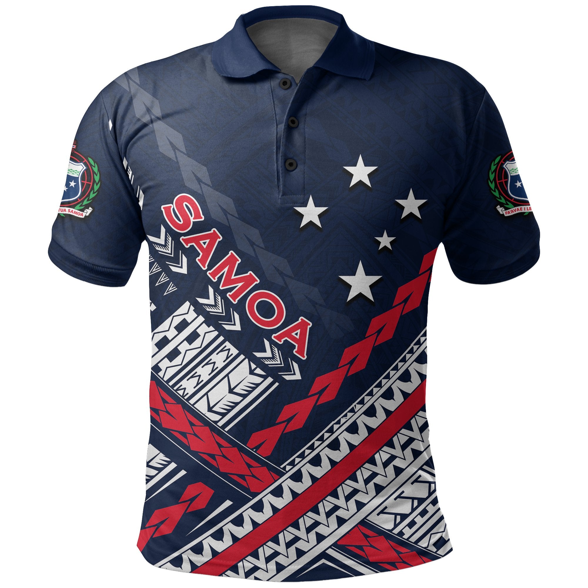 Polynesian Pride Samoa Polynesian Polo Shirt Unisex Blue - Polynesian Pride