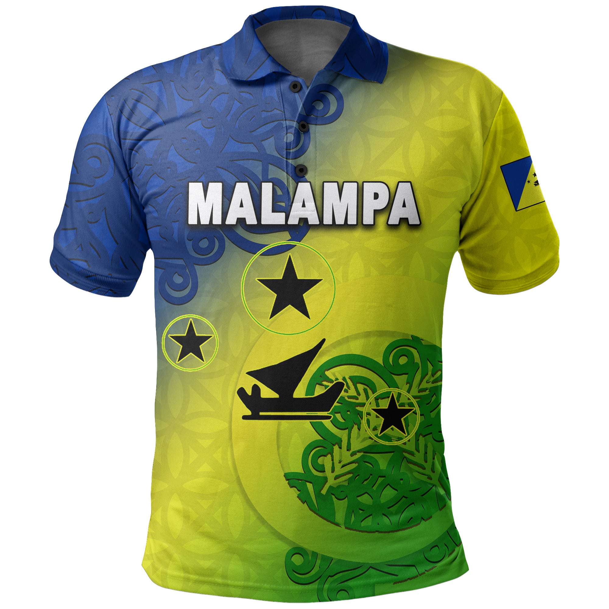 Custom Malampa Province Polo Shirt Sand Drawing Of Vanuatu LT6 Unisex Yellow - Polynesian Pride