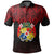 Tonga Polo Shirt Ngatu Black and Red Style LT6 Unisex Red - Polynesian Pride