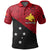 Custom Papua New Guinea Polo Shirt Patterns With Flag LT6 Unisex Red - Polynesian Pride