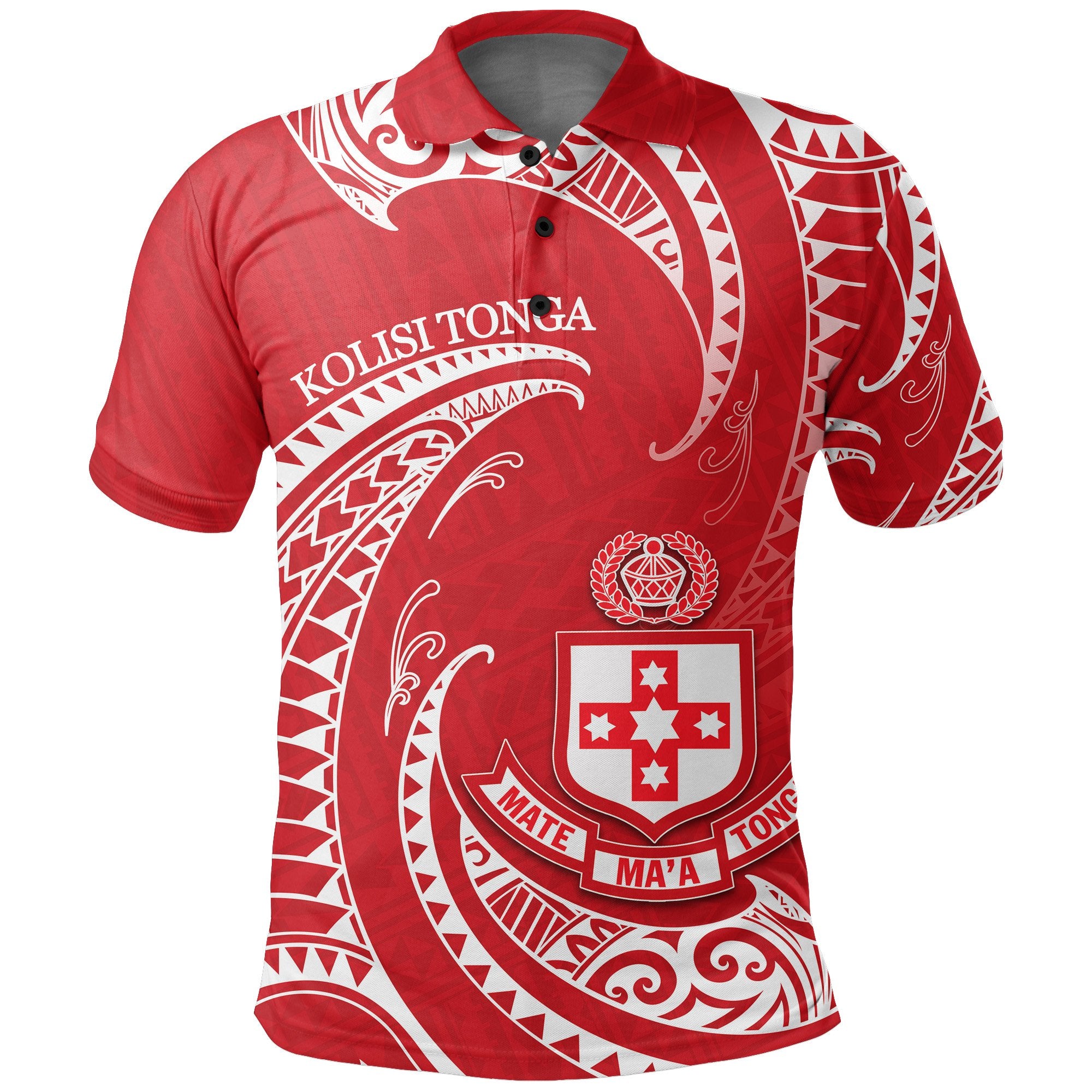 Kolisi Tonga Polo Shirt Special Polynesian Unisex Red - Polynesian Pride