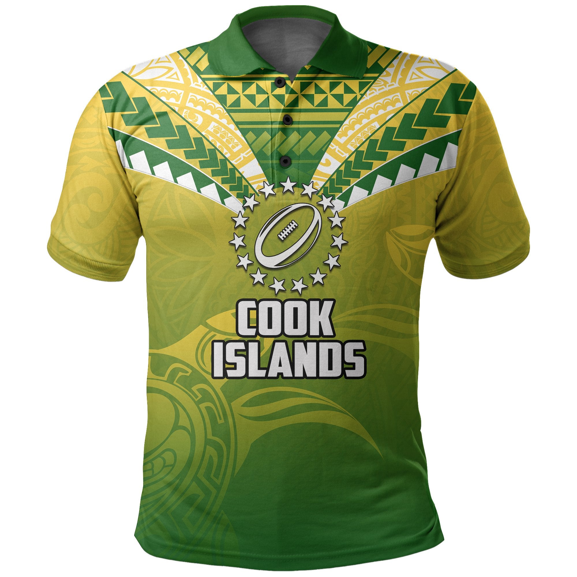 Cook Islands Rugby Simple Polynesian Polo Shirt Unisex Green - Polynesian Pride