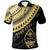 Guam Custom Polo Shirt Ginger Lei Pattern Gold Unisex Gold - Polynesian Pride