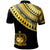 Samoa Custom Polo Shirt Ginger Lei Gold Pattern - Polynesian Pride