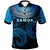 Samoa Polo Shirt Dynamic Sport Style Unisex Blue - Polynesian Pride