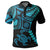 Hawaiian Turtle Polynesian Polo Shirt Turquoise Gada Style - Polynesian Pride